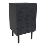 サイドチェスト スリムトチェスト 引き出し収納 | MC45-4 木目