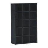 本棚 大容量収納 ブックシェルフ | H-001 3×5/D22 木目