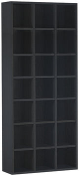 日本製 スリムラック 収納棚 | H-001 3×7/D25 木目