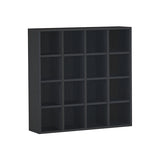 壁面収納 オープンラック ホワイト | H-001 4×4/D25 木目