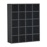 ブックシェルフ 収納 ディスプレイラック | H-001 4×5/D25 木目