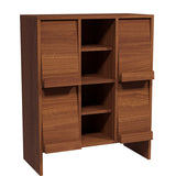 サイドボード 本棚 キャビネット 収納棚 | arne flap 3×2open縦/D40 木目