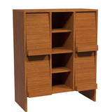 サイドボード 本棚 キャビネット 収納棚 | arne flap 3×2open縦/D40 木目