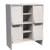 サイドボード 本棚 キャビネット 収納棚 | arne flap 3×2open縦/D40 木目