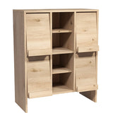 サイドボード 本棚 キャビネット 収納棚 | arne flap 3×2open縦/D40 木目