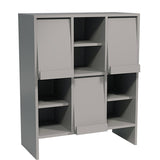 収納棚 キャビネット 扉付き収納 | arne flap 3×2openクロス/D40 aino