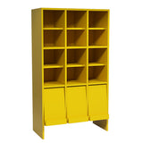 食器棚 収納棚 マガジンラック 扉付き収納 | arne flap 3×3open上/D40 aino