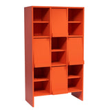 本棚 フラップ扉 収納家具 扉付き収納 | arne flap 3×3openクロス/D40 aino