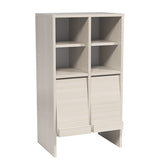 収納棚 リビング収納 ラック 扉付き収納 | arne flap 2×2open上/D40 whitewood