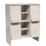 サイドボード マルチ収納 洗面所収納 フラップ扉 | arne flap 3×2open縦/D40 whitewood