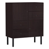 キャビネット 扉付き収納 | arne 80L chest cabi 木目