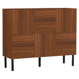 日本製キャビネット 扉付き収納 | arne 120L chest cabi 木目