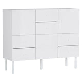 日本製キャビネット 扉付き収納 | arne 120L chest cabi 木目