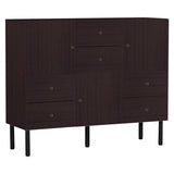 日本製キャビネット 扉付き収納 | arne 120L chest cabi 木目