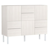 日本製キャビネット 扉付き収納 | arne 120L chest cabi 木目