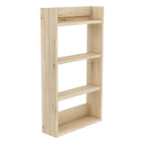 ウォールシェルフ スリムラック | Mirai ウォールラック スキマ 501590 木目