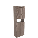 ウォールラック 壁掛けラック | Mirai ウォールラック スキマDX 5025150 天然木突板 タモグレー