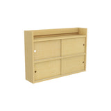 壁掛け棚 賃貸 | Mirai ウォールキャビ 引戸A 902064 木目