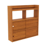 壁掛けラック ラック | Mirai ウォールキャビ 引戸B 902590 木目