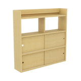 壁掛けラック ラック | Mirai ウォールキャビ 引戸B 902590 木目