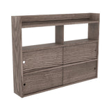 スライド扉 引き戸シェルフ | Mirai ウォールキャビ 引戸B 1202590 タモグレー