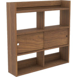 ウォールラック 壁掛け棚 | Mirai ウォールキャビ 引戸C 901590 木目