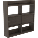 ウォールラック 壁掛け棚 | Mirai ウォールキャビ 引戸C 901590 木目