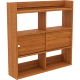 ウォールラック 壁掛け棚 | Mirai ウォールキャビ 引戸C 901590 木目