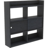 ウォールラック 壁掛け棚 | Mirai ウォールキャビ 引戸C 901590 木目