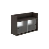 ウォールキャビネット ウォールシェルフ | Mirai ウォールキャビL アクリル戸 602040 木目