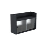 ウォールキャビネット ウォールシェルフ | Mirai ウォールキャビL アクリル戸 602040 木目