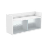 吊り戸棚 ウォールキャビネット | Mirai ウォールキャビL アクリル戸 802540 木目