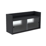 吊り戸棚 ウォールキャビネット | Mirai ウォールキャビL アクリル戸 802540 木目