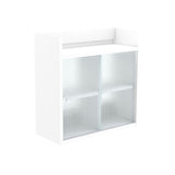 吊り戸棚 壁掛け棚 | Mirai ウォールキャビL アクリル戸 602560 木目