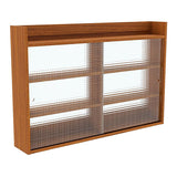 ウォールキャビネット ウォールシェルフ | Mirai ウォールキャビL アクリル戸 1202080 木目