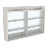 ウォールキャビネット ウォールシェルフ | Mirai ウォールキャビL アクリル戸 1202080 木目