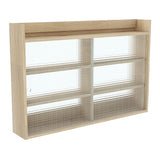 ウォールキャビネット ウォールシェルフ | Mirai ウォールキャビL アクリル戸 1202080 木目