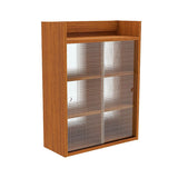 壁掛け棚 賃貸 | Mirai ウォールキャビL アクリル戸 602580 木目