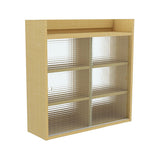 ウォールキャビネット ウォールシェルフ | Mirai ウォールキャビL アクリル戸 802580 木目