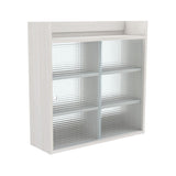 ウォールキャビネット ウォールシェルフ | Mirai ウォールキャビL アクリル戸 802580 木目