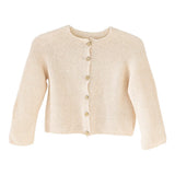 オーガニックコットン カーディガン | moc Garter knitting cardigan Cookie