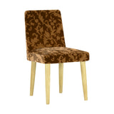 チェア 椅子 イス | Joneチェア カバーリングタイプ ナチュラル脚 モケットミカエル柄