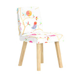 イス チェア 椅子 | Joneチェア 角脚 カバーリングタイプ ナチュラル脚 イラスト