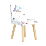 イス チェア 椅子 | Joneチェア 角脚 カバーリングタイプ ナチュラル脚 イラスト