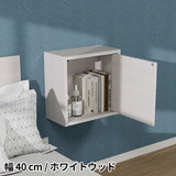ウォールシェルフ 扉付き | WallBox7-DX A 単品M 木目