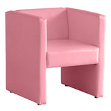 1人掛け ダイニングソファ | DSプチコンkaku 1P ピンク 6002 マジック