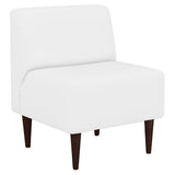 インテリア 日本製 商業施設 | LDスリム 1P-アームレス/脚DBR 合皮生地