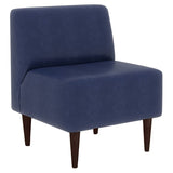 インテリア 日本製 商業施設 | LDスリム 1P-アームレス/脚DBR 合皮生地