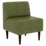 インテリア 日本製 商業施設 | LDスリム 1P-アームレス/脚DBR 合皮生地