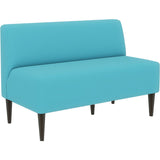 ソファ おしゃれ ダイニング | LDスリム 2P-アームレス/脚DBR ソフィア生地